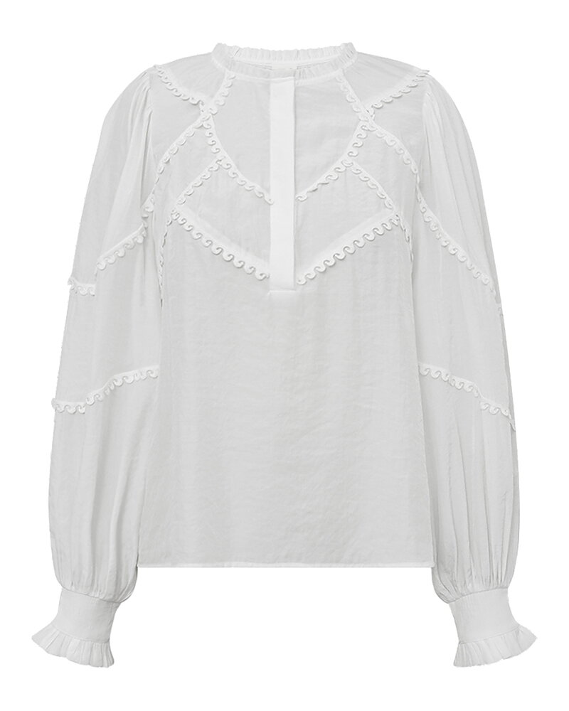 Blus Pascale mönstrad i offwhite