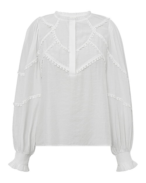Blus Pascale mönstrad i offwhite - 2