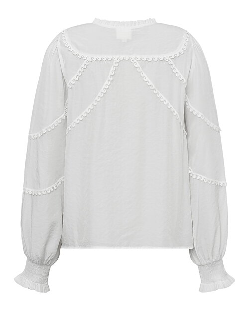 Blus Pascale mönstrad i offwhite - 3
