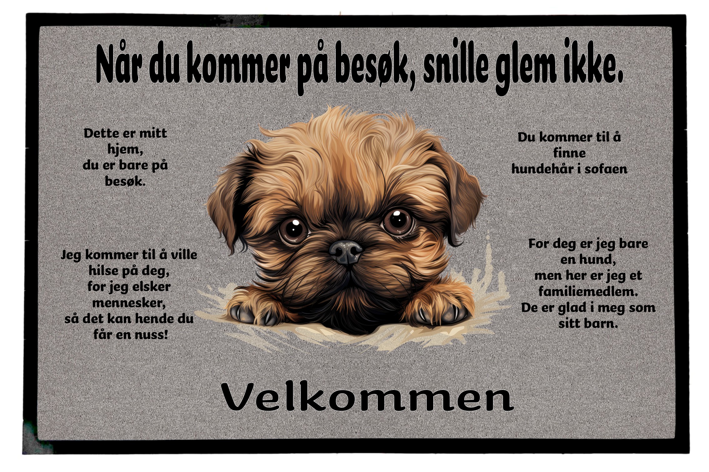 Dørmatte Brussels Griffon 1
