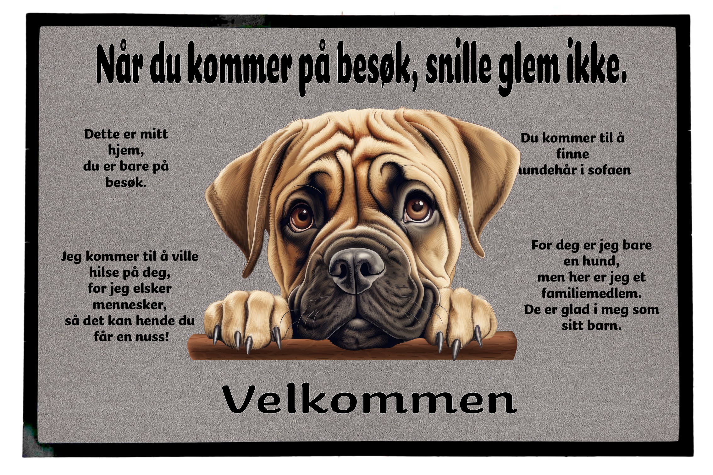 Dørmatte Bull Mastiff 3