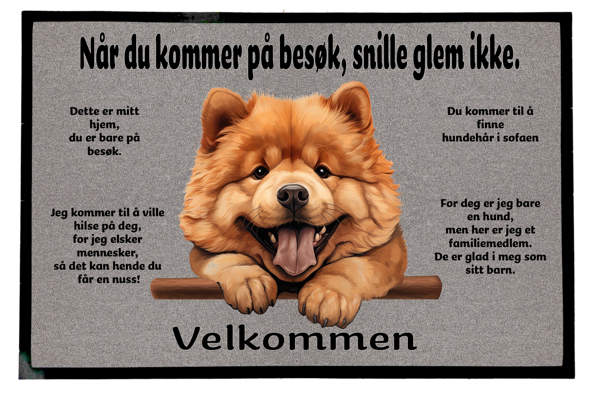 Dørmatte Chow Chow 1