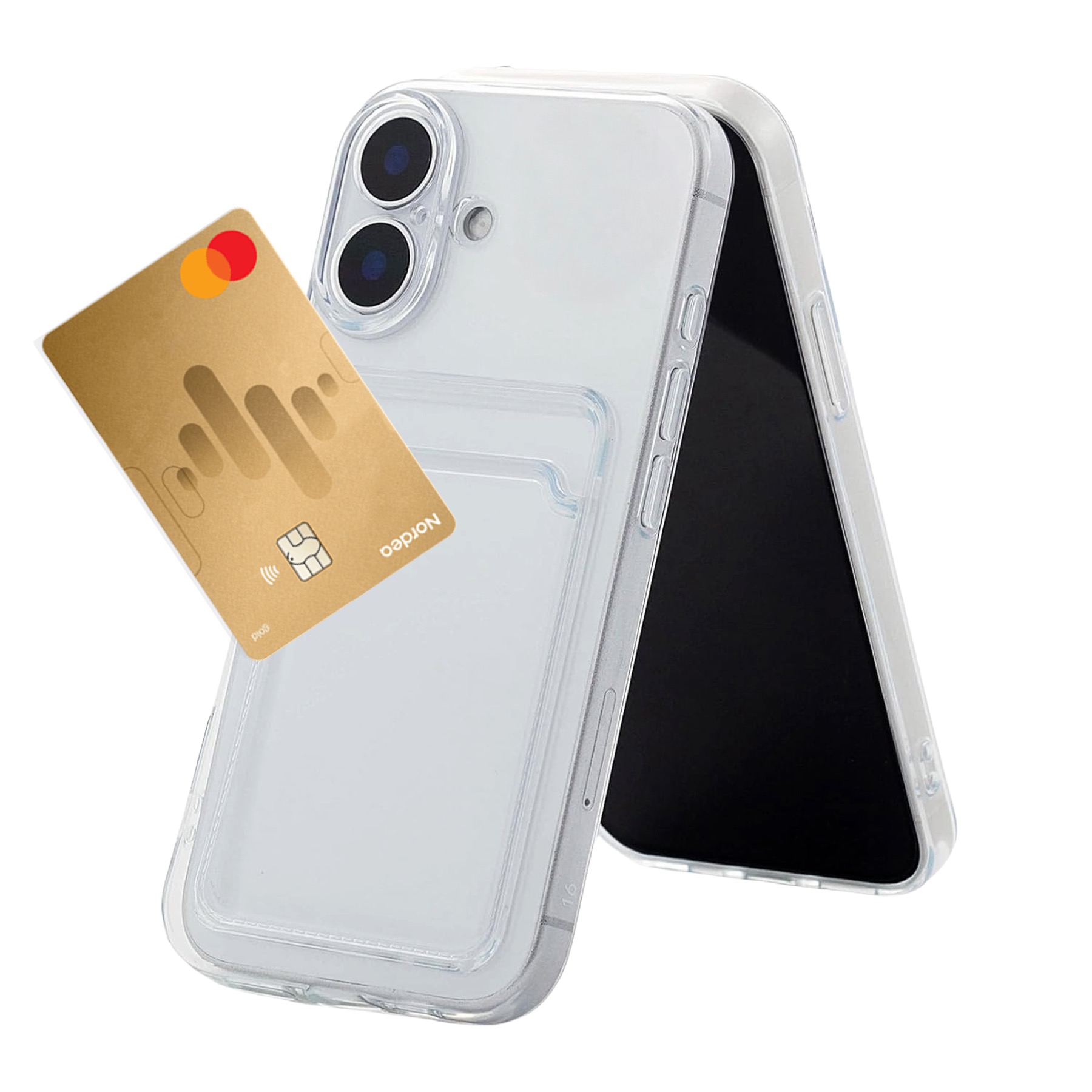 1SWEDEN skal för Iphone 16 Plus - mobilskal korthållare slot TPU - 2