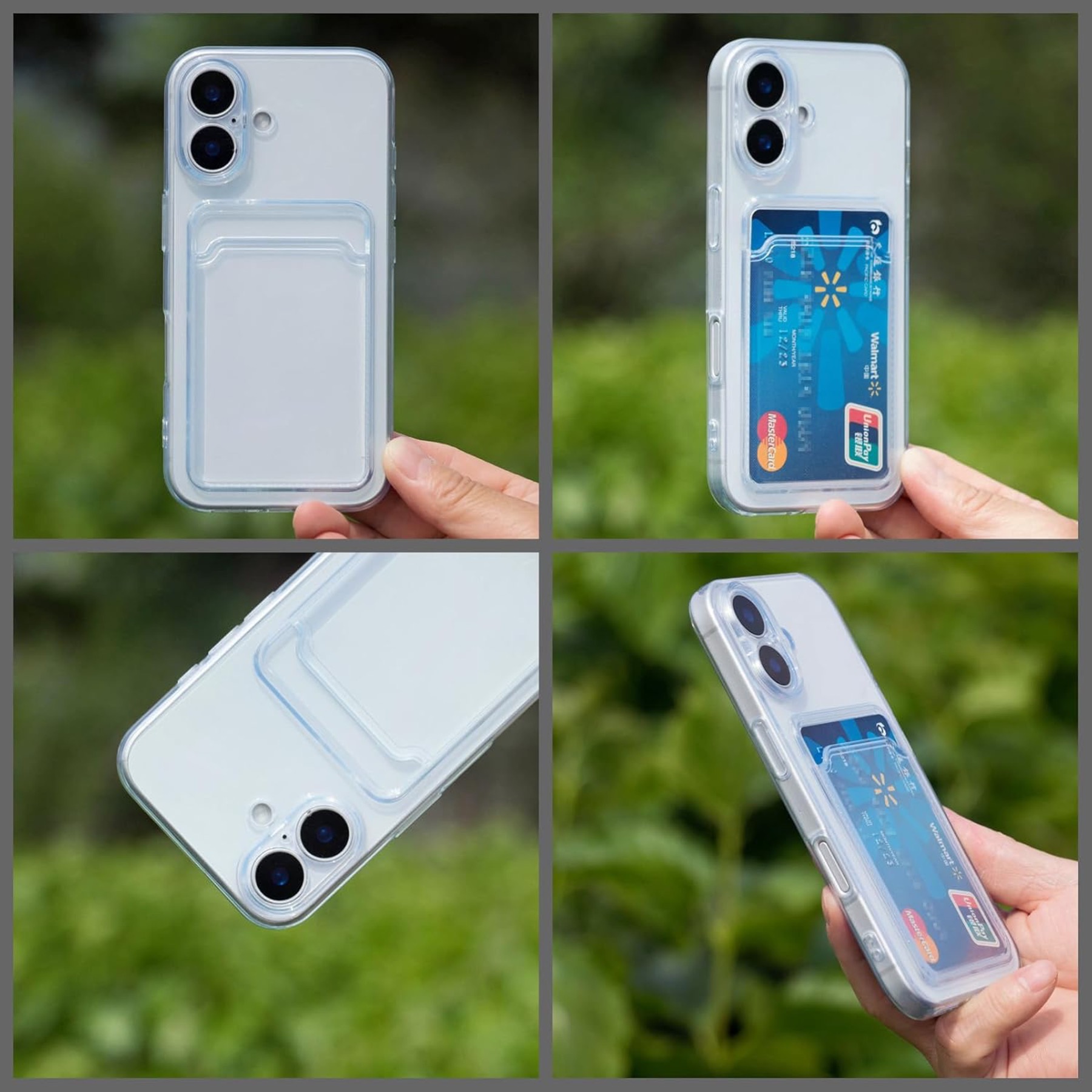 1SWEDEN skal för Iphone 16 Plus - mobilskal korthållare slot TPU - 7