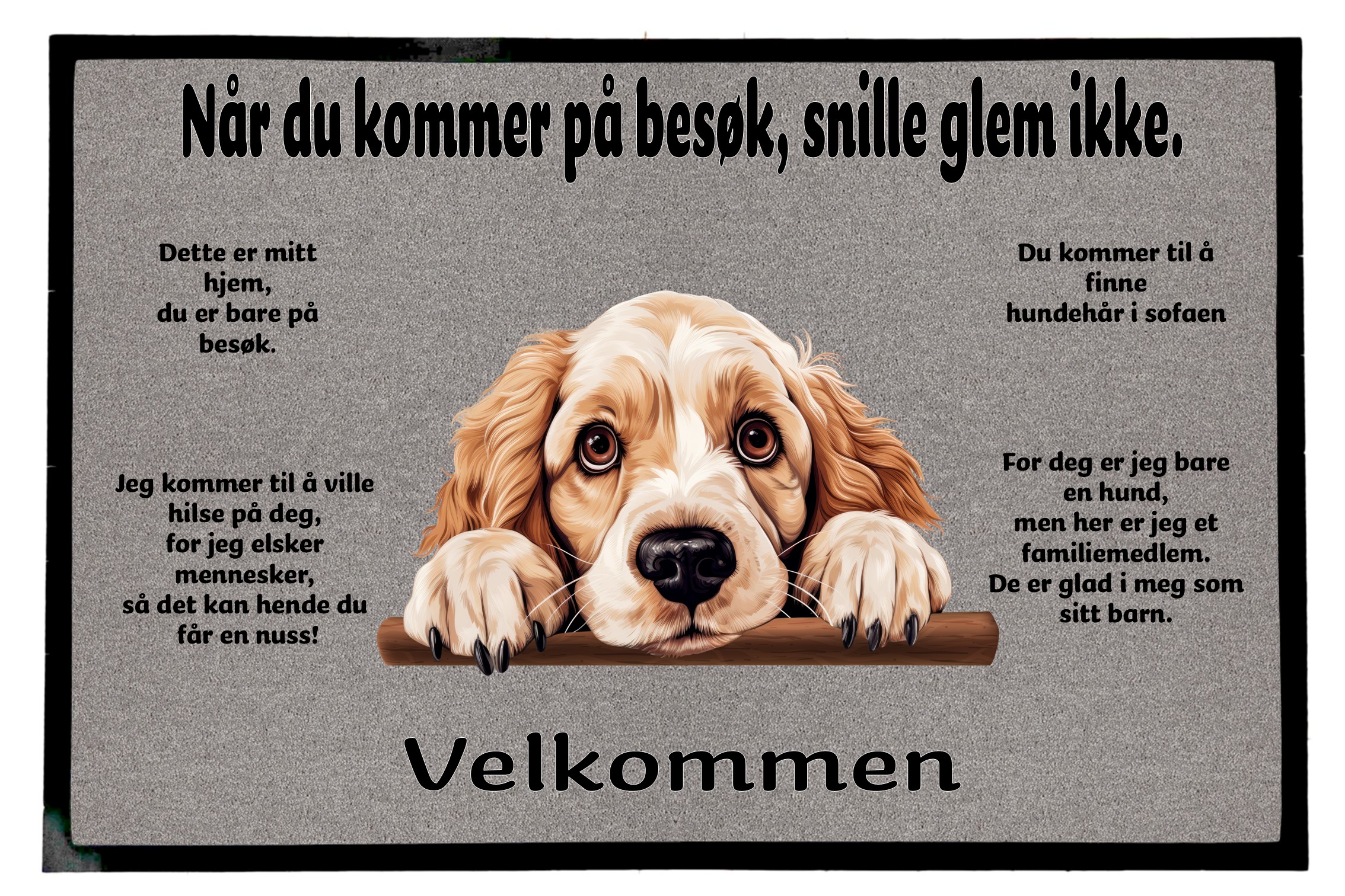 Dørmatte Clumber Spaniel 1