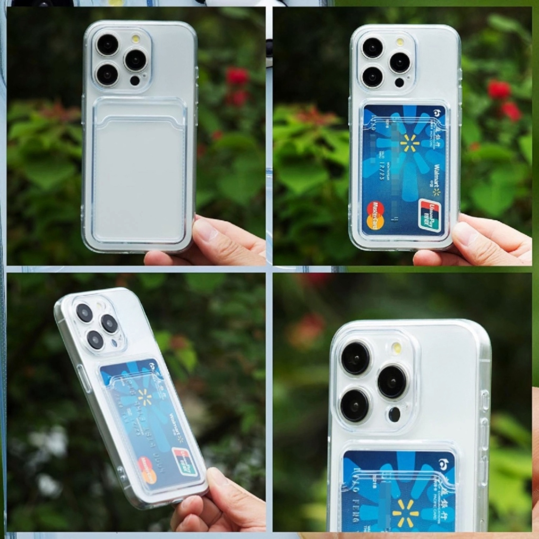 1SWEDEN skal för Iphone 16 Pro - mobilskal korthållare slot TPU - 7