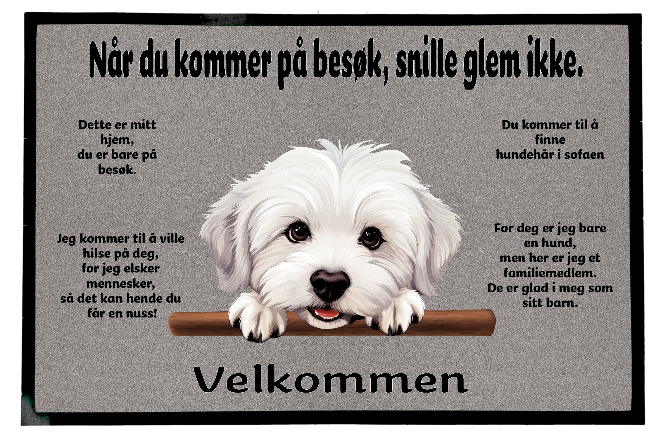 Dørmatte Coton De Tulear 1