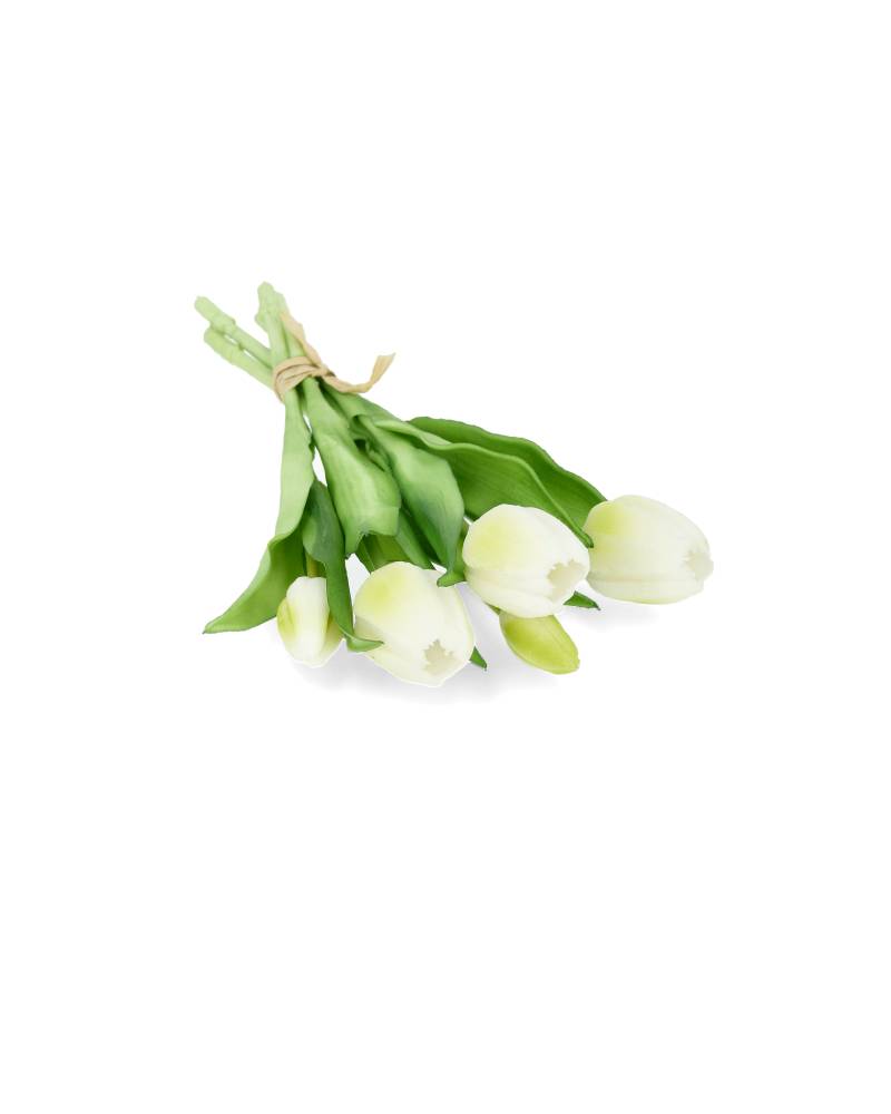 Artificial Tulip Bouquet White - 30 cm - 3