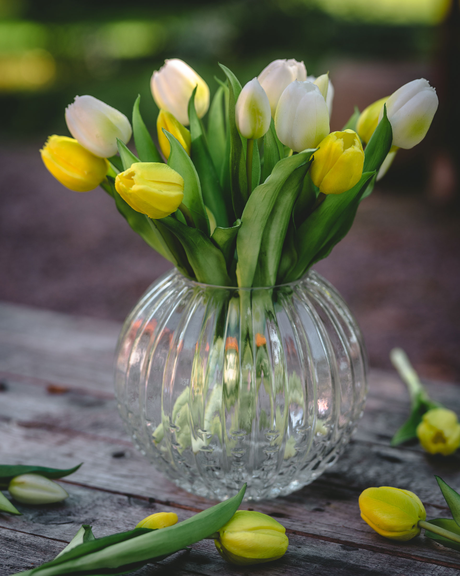 Artificial Tulip Bouquet Yellow - 30 cm - 2