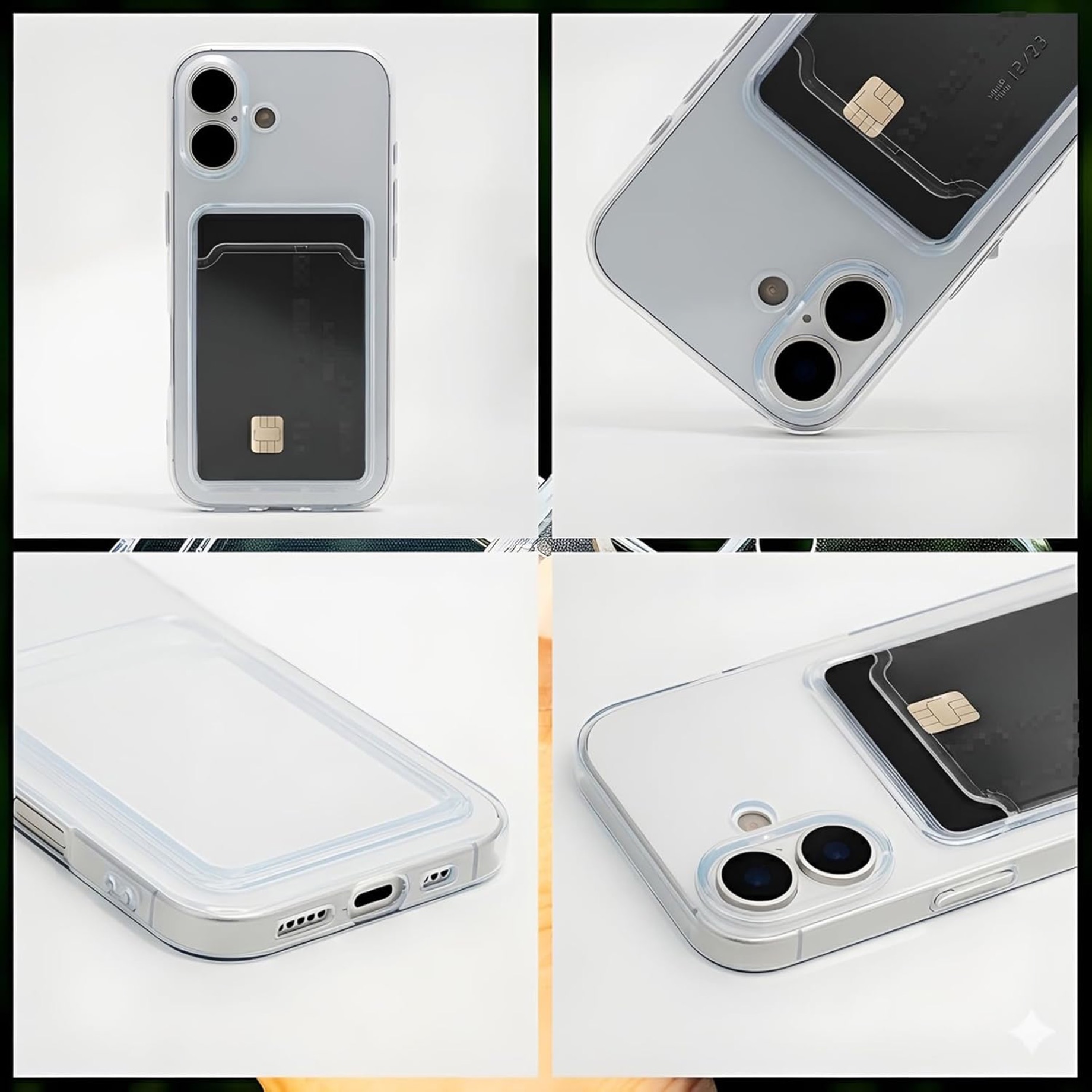 1SWEDEN skal för Iphone 17 - mobilskal korthållare slot TPU - 5