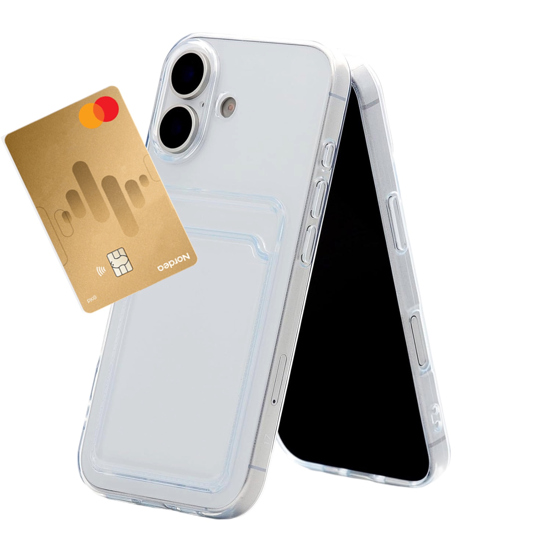 1SWEDEN skal för Iphone 17 - mobilskal korthållare slot TPU - 2