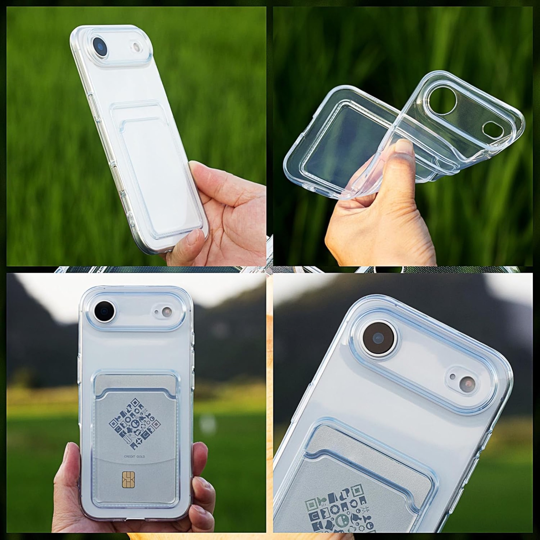 1SWEDEN skal för Iphone Air - mobilskal korthållare slot TPU - 7