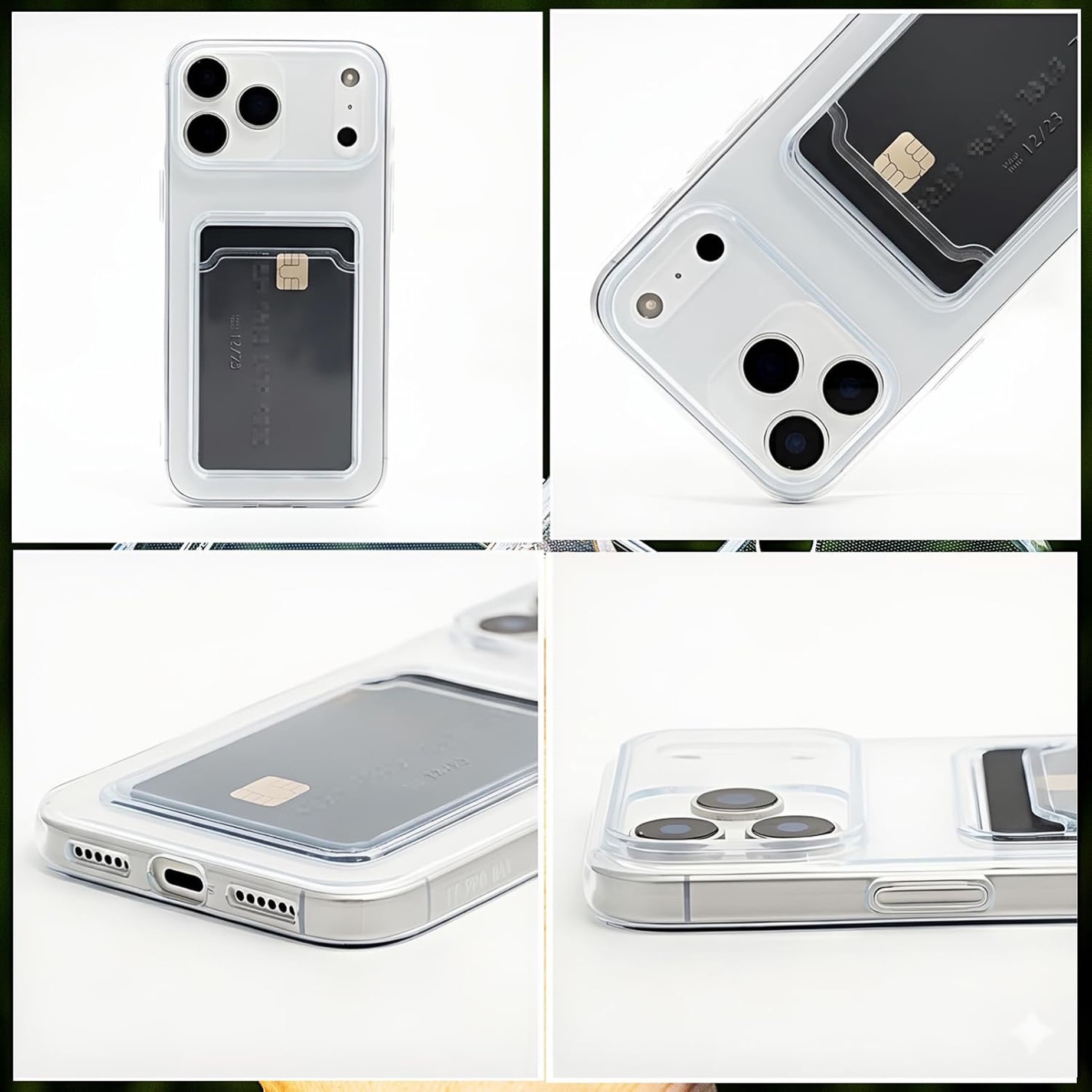 1SWEDEN skal för Iphone 17 Pro - mobilskal korthållare slot TPU - 4