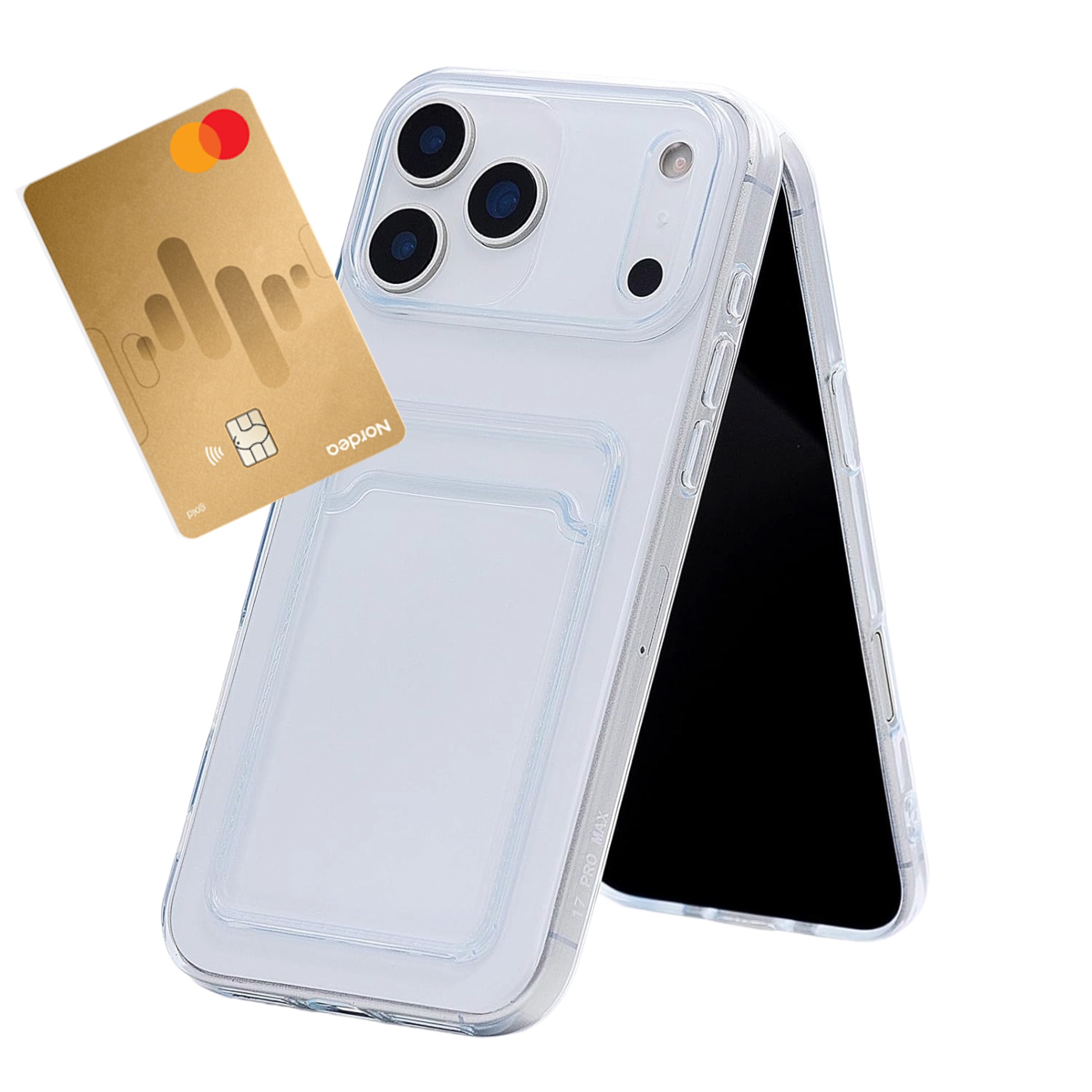 1SWEDEN skal för Iphone 17 Pro - mobilskal korthållare slot TPU - 2