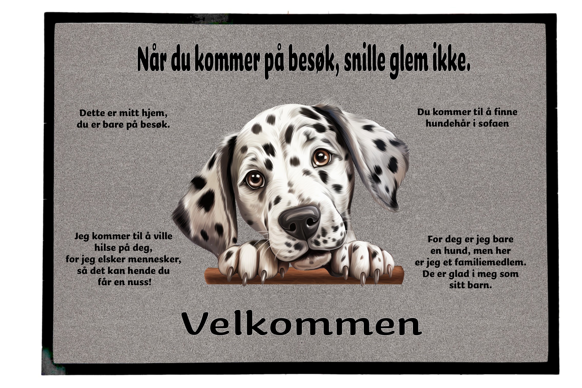 Dørmatte Dalmatiner 3