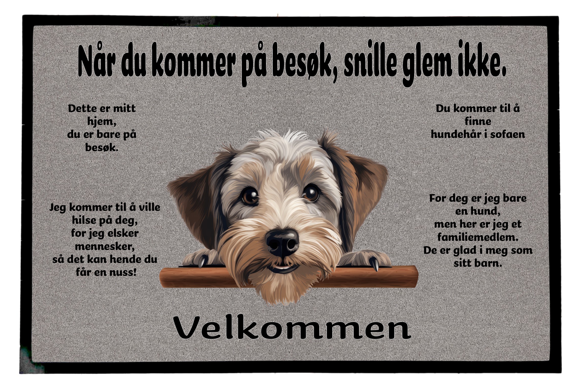 Dørmatte Dandie Dinmont Terrier 1