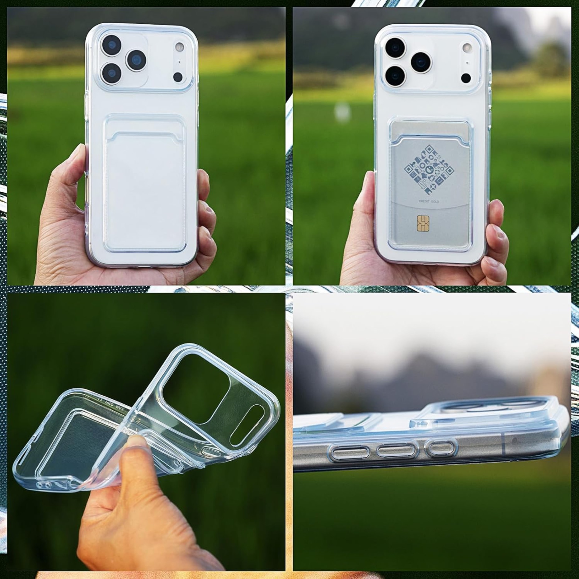 1SWEDEN skal för Iphone 17 Pro Max - korthållare slot TPU - 6