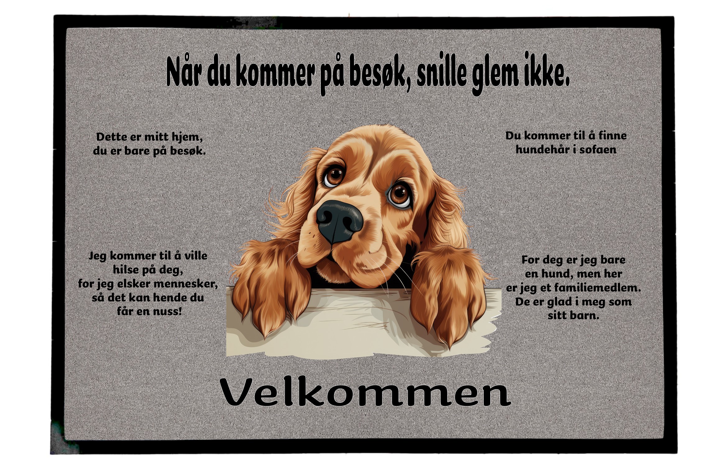 Dørmatte Cocker spaniel 5