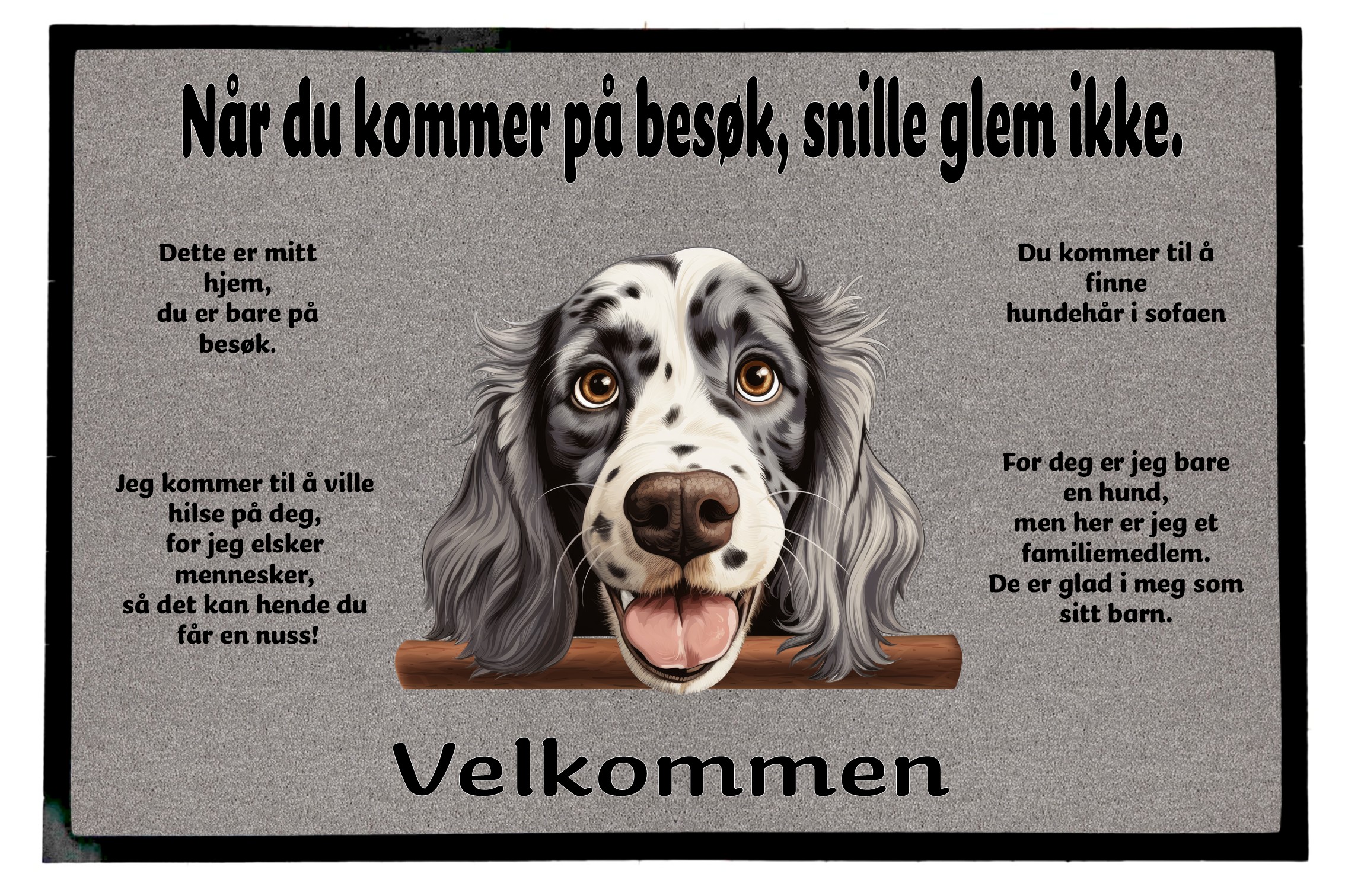 Dørmatte Engelsk setter 4