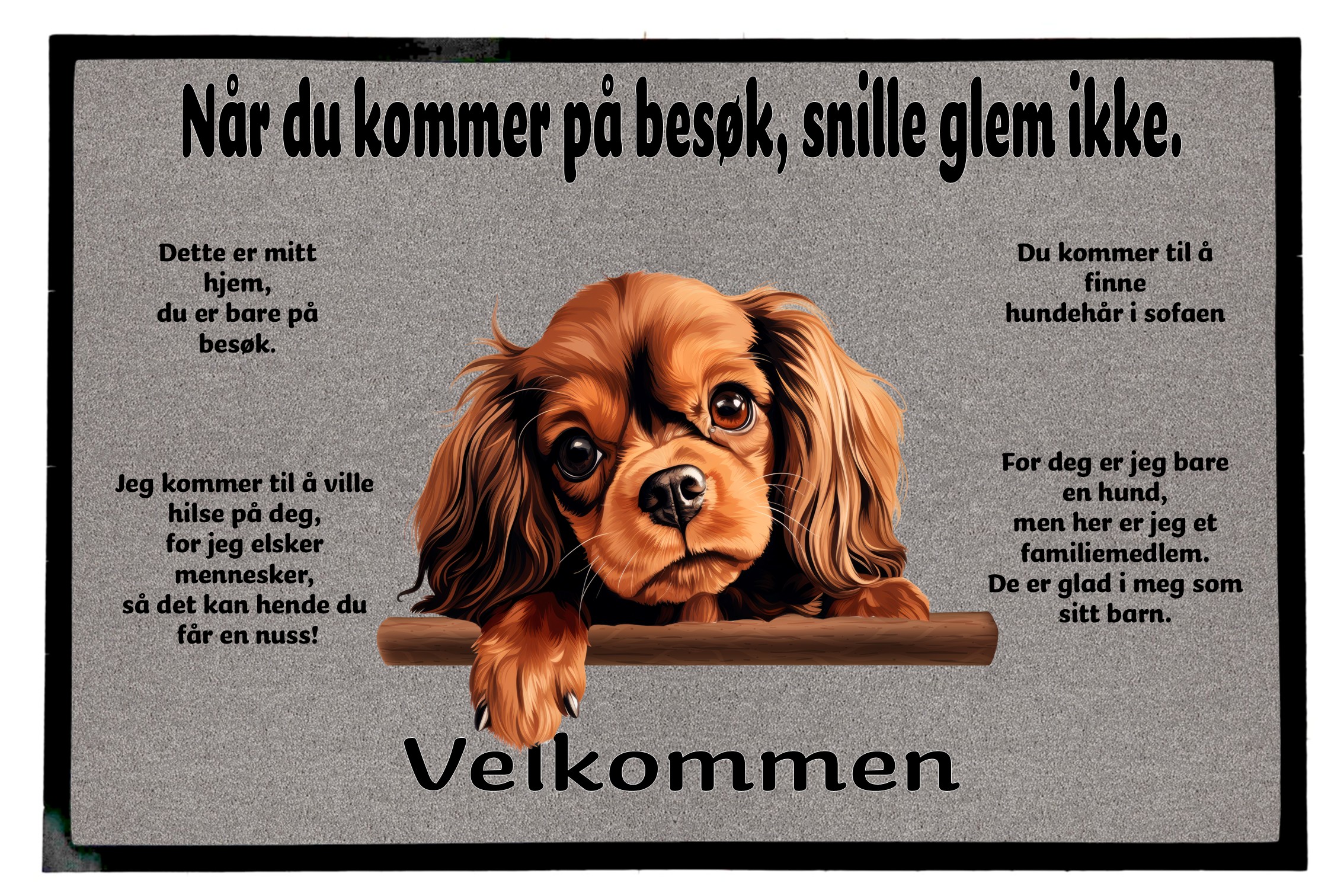 Dørmatte English Toy Spaniel 1