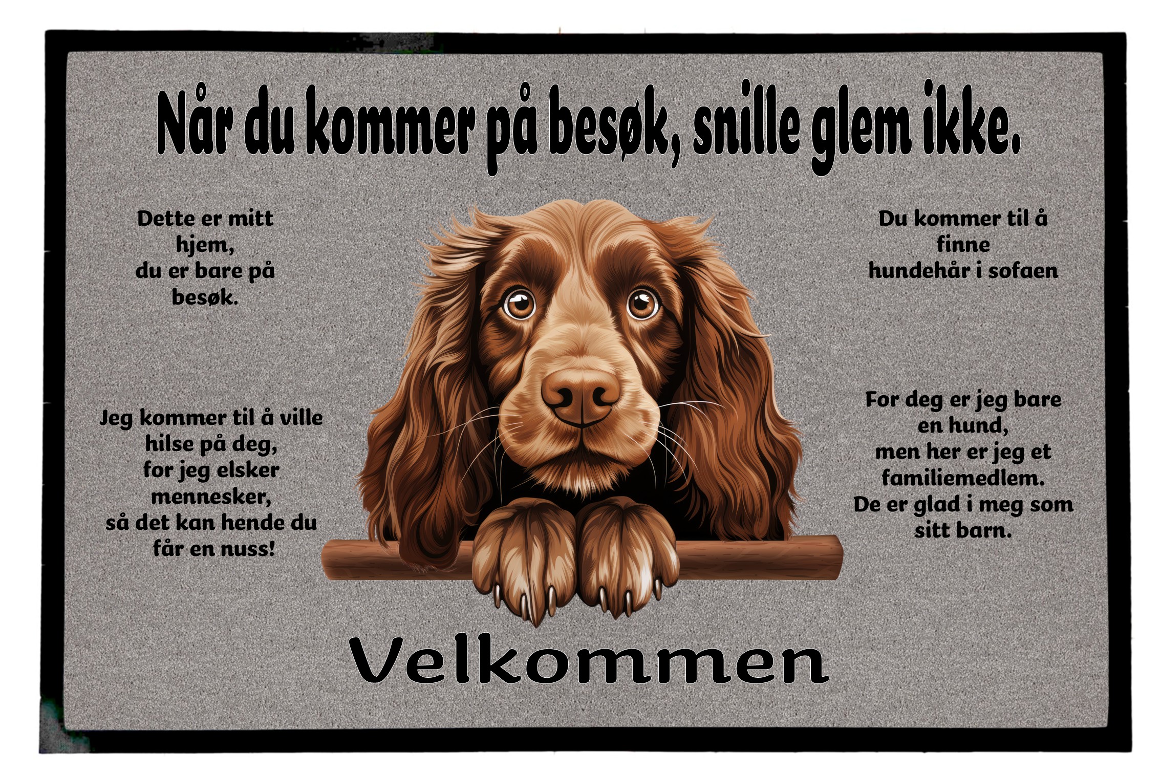 Dørmatte Field Spaniel 1