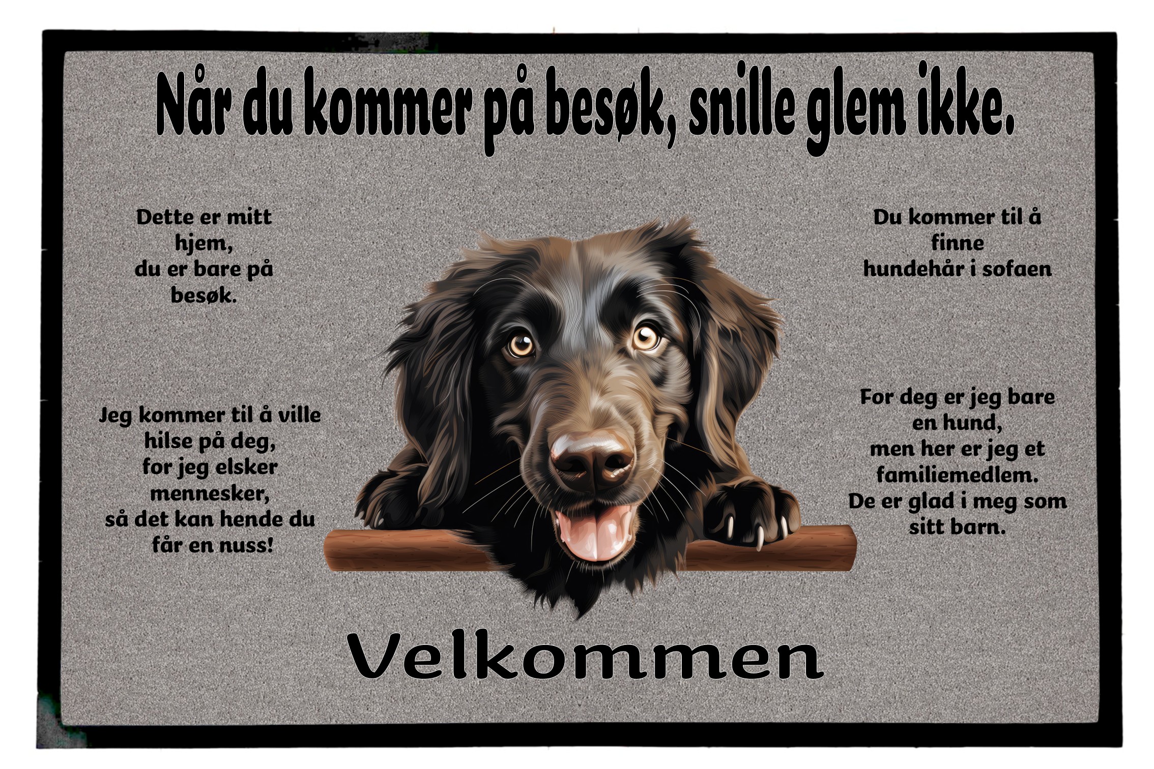 Dørmatte Flatt-Coated Retriever 3