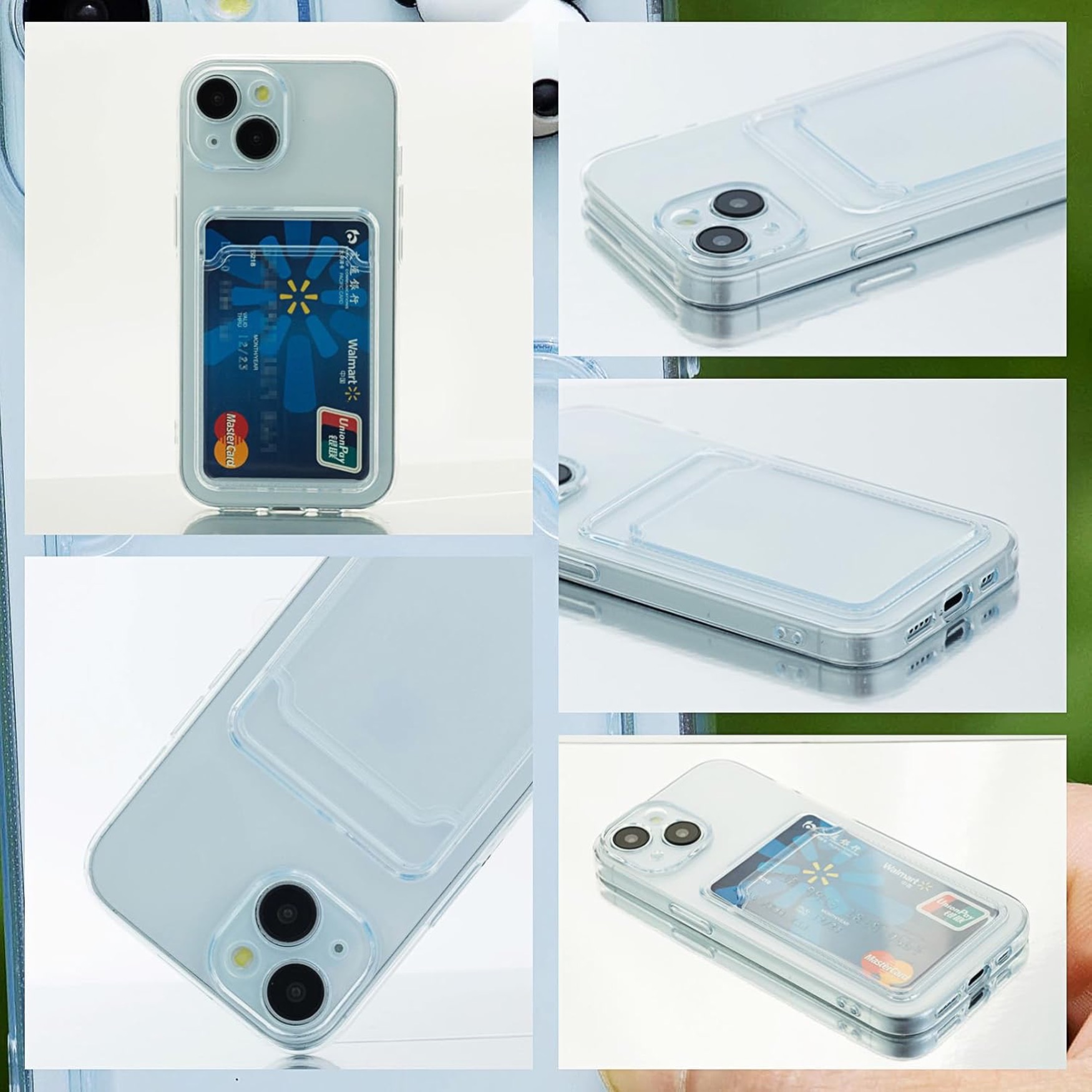 1SWEDEN skal för Iphone 15 - mobilskal korthållare slot TPU - 4