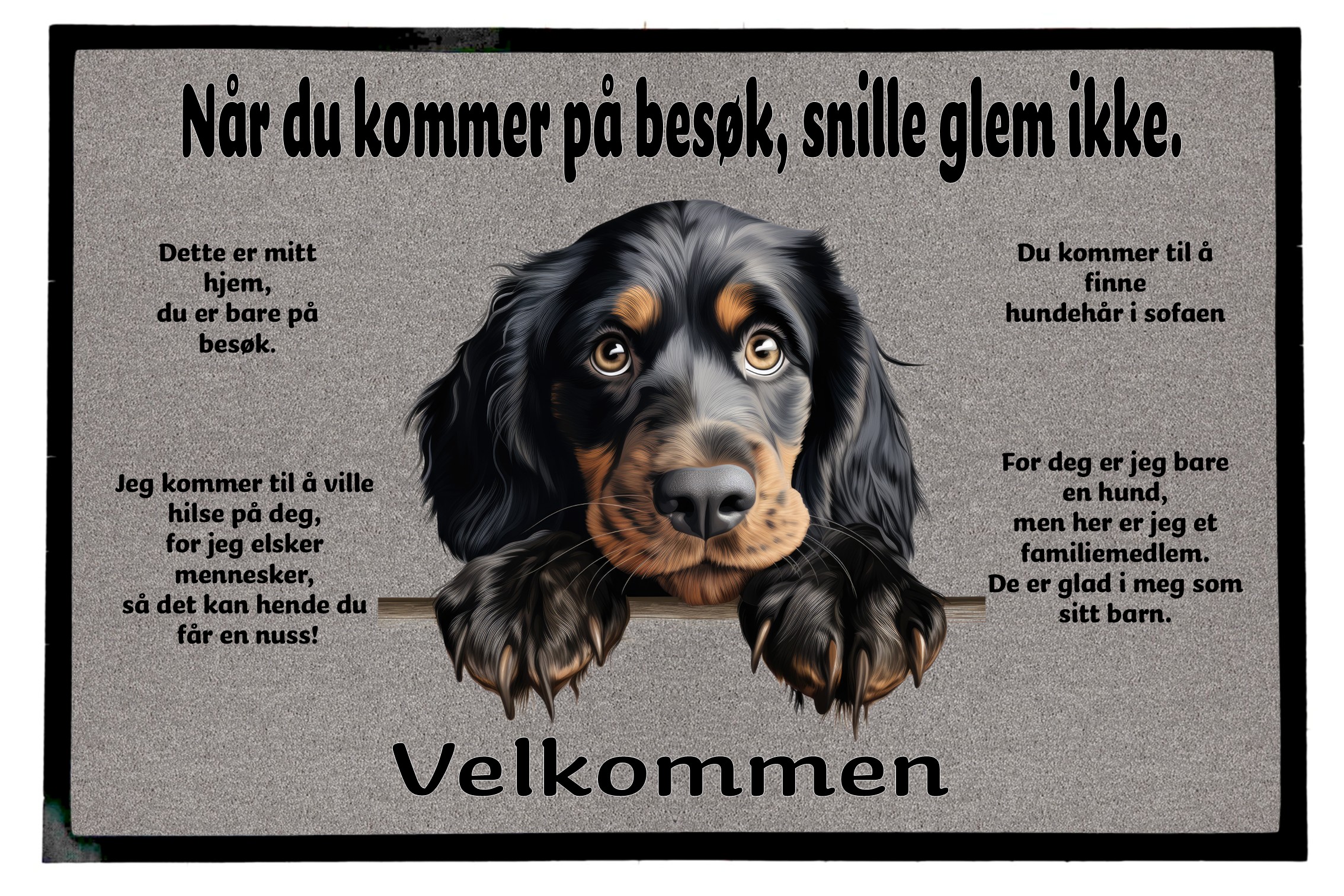Dørmatte Gordon Setter 1