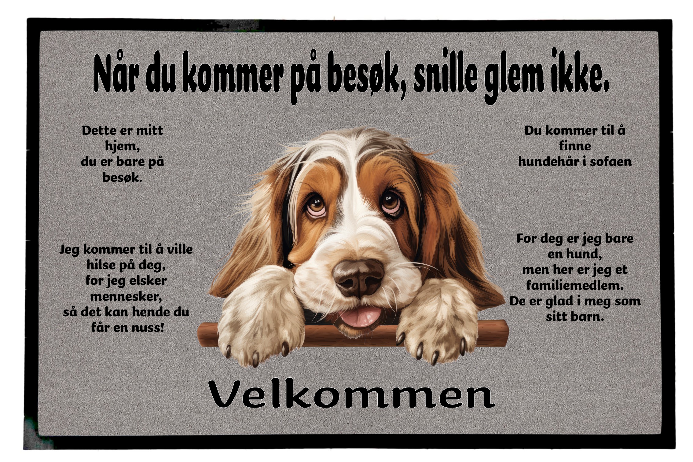 Dørmatte Grand Basset Griffon Vendeen 1