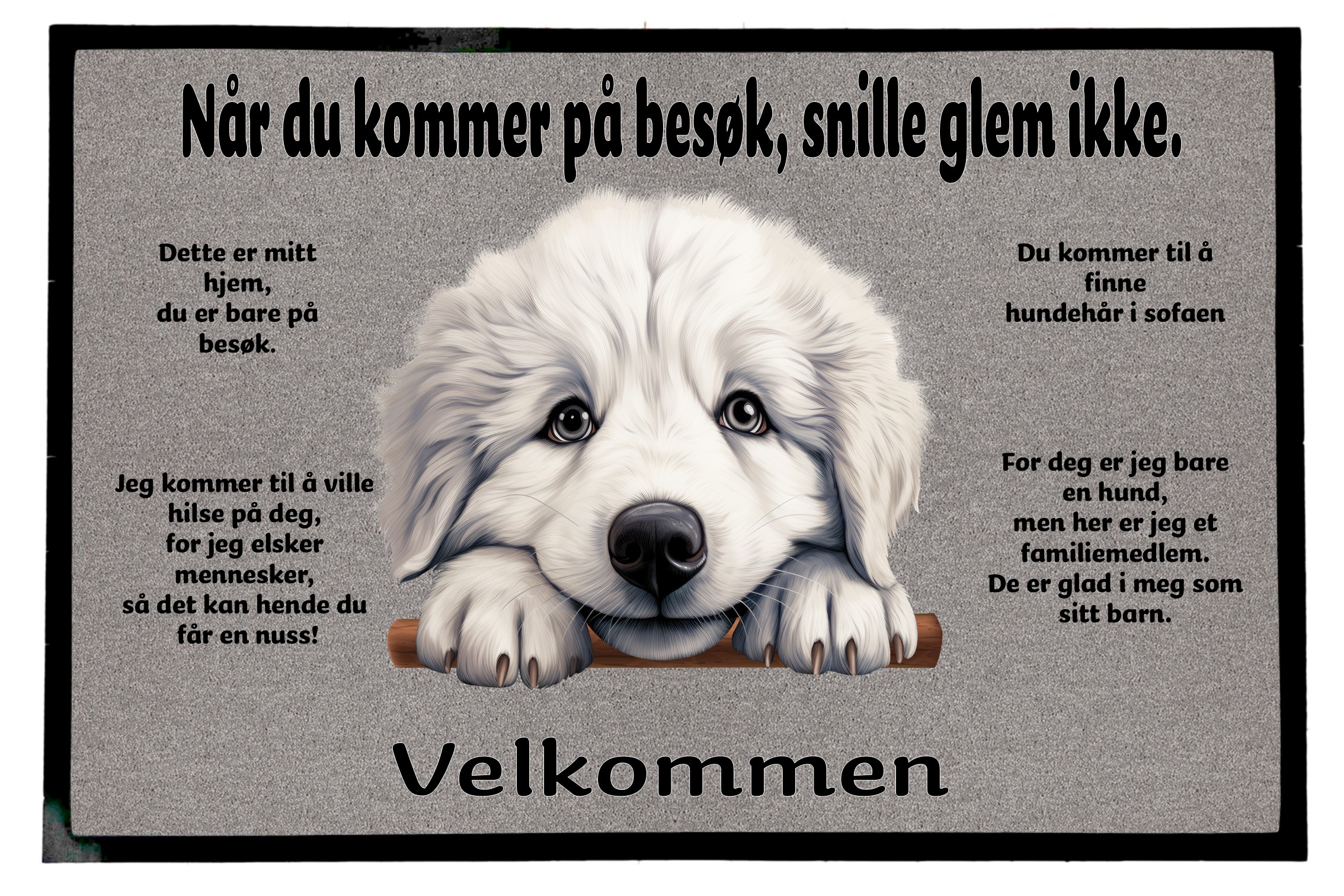 Dørmatte Great Pyrenees 1
