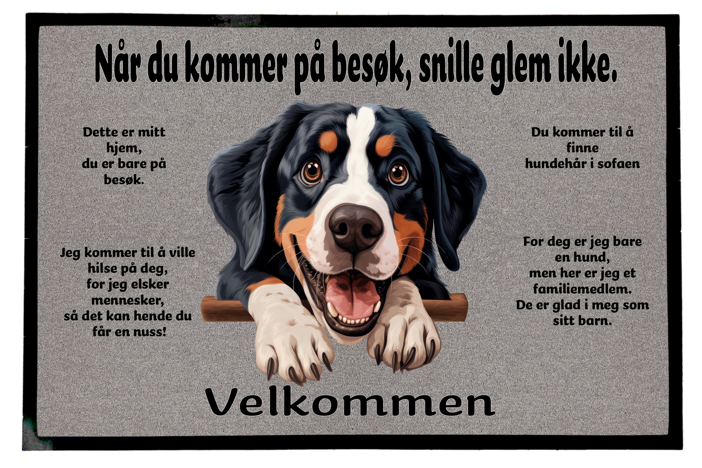 Dørmatte Greater Swiss Mountain Dog 1