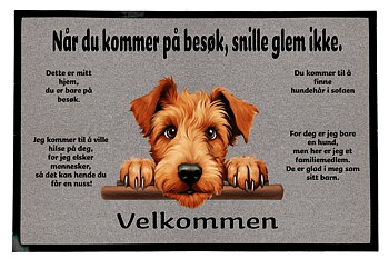 Dørmatte Irsk terrier 1
