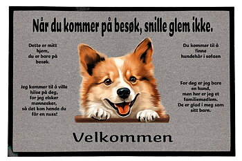 Dørmatte Islandsk fårehund 1