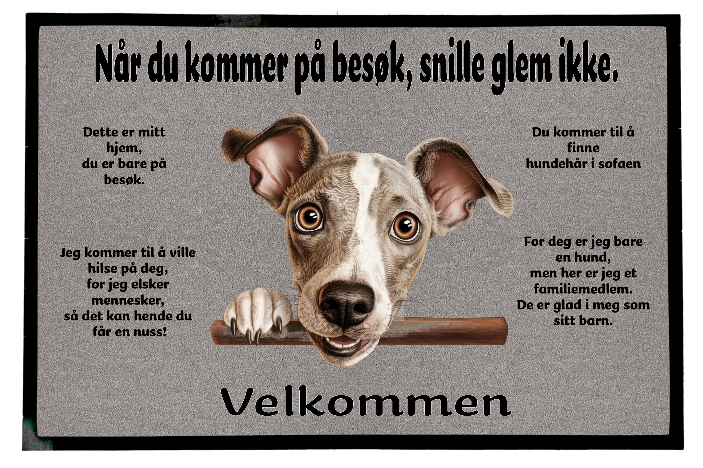 Dørmatte Italiensk Greyhound 1