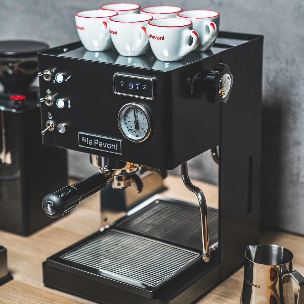 La Pavoni Casabar PID Black + La Pavoni Kube Mill Black - 10