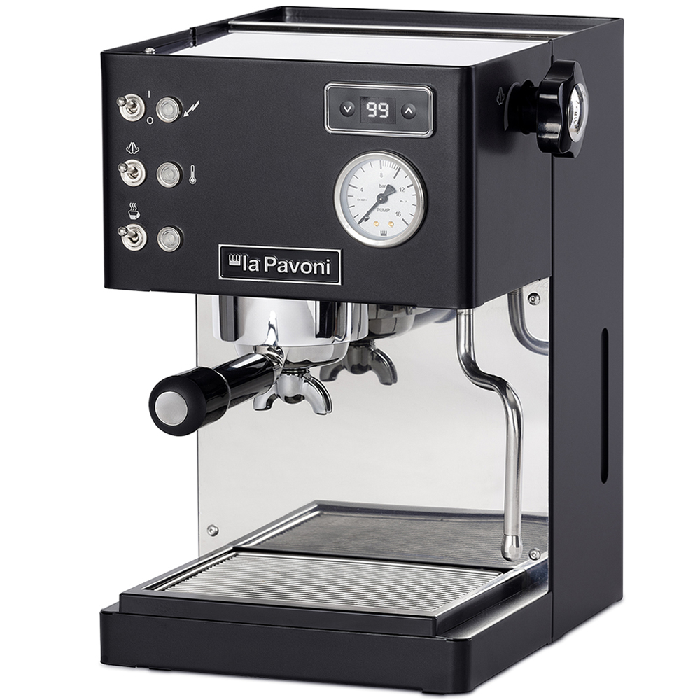 La Pavoni Casabar PID Black + La Pavoni Kube Mill Black