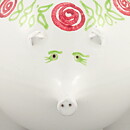 Göran Andersson (1962) White Piggy Bank with Swelling Form 17/13 cm