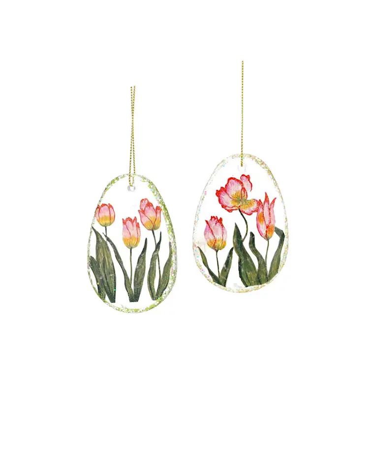 Tulip Glitter Mix Pendant Glass - 8 cm - 2