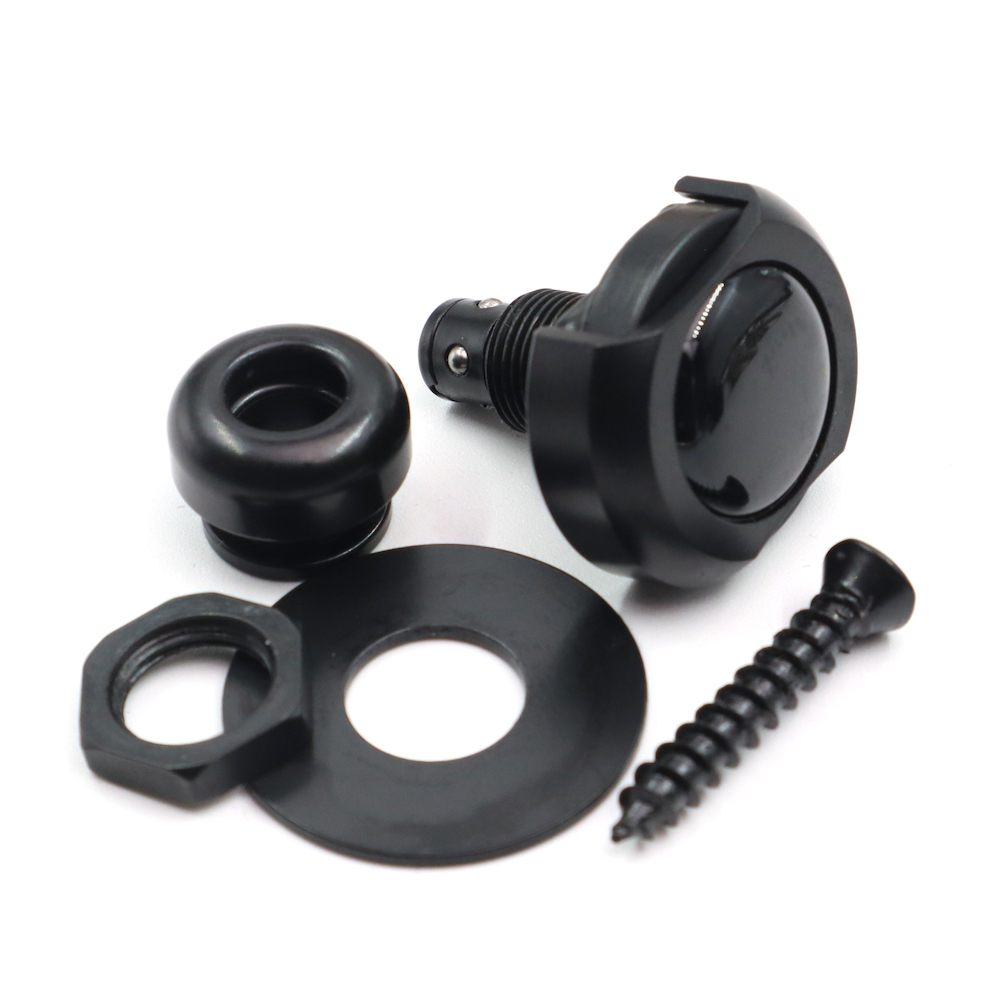 Guitar Strap Locks (Black)  - 3