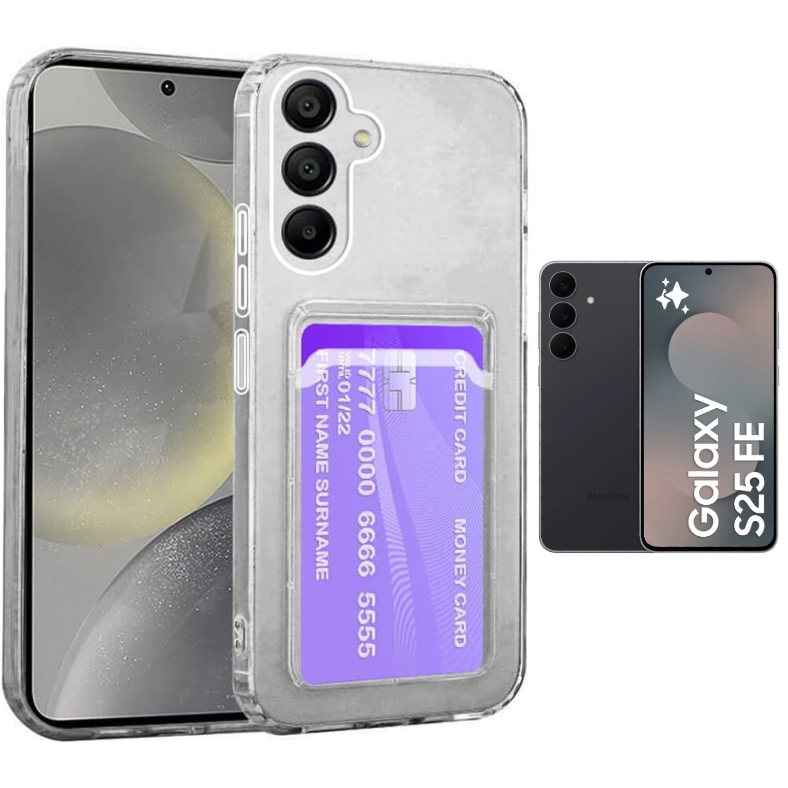 1SWEDEN skal för Samsung Galaxy S25 FE - mobilskal slot TPU