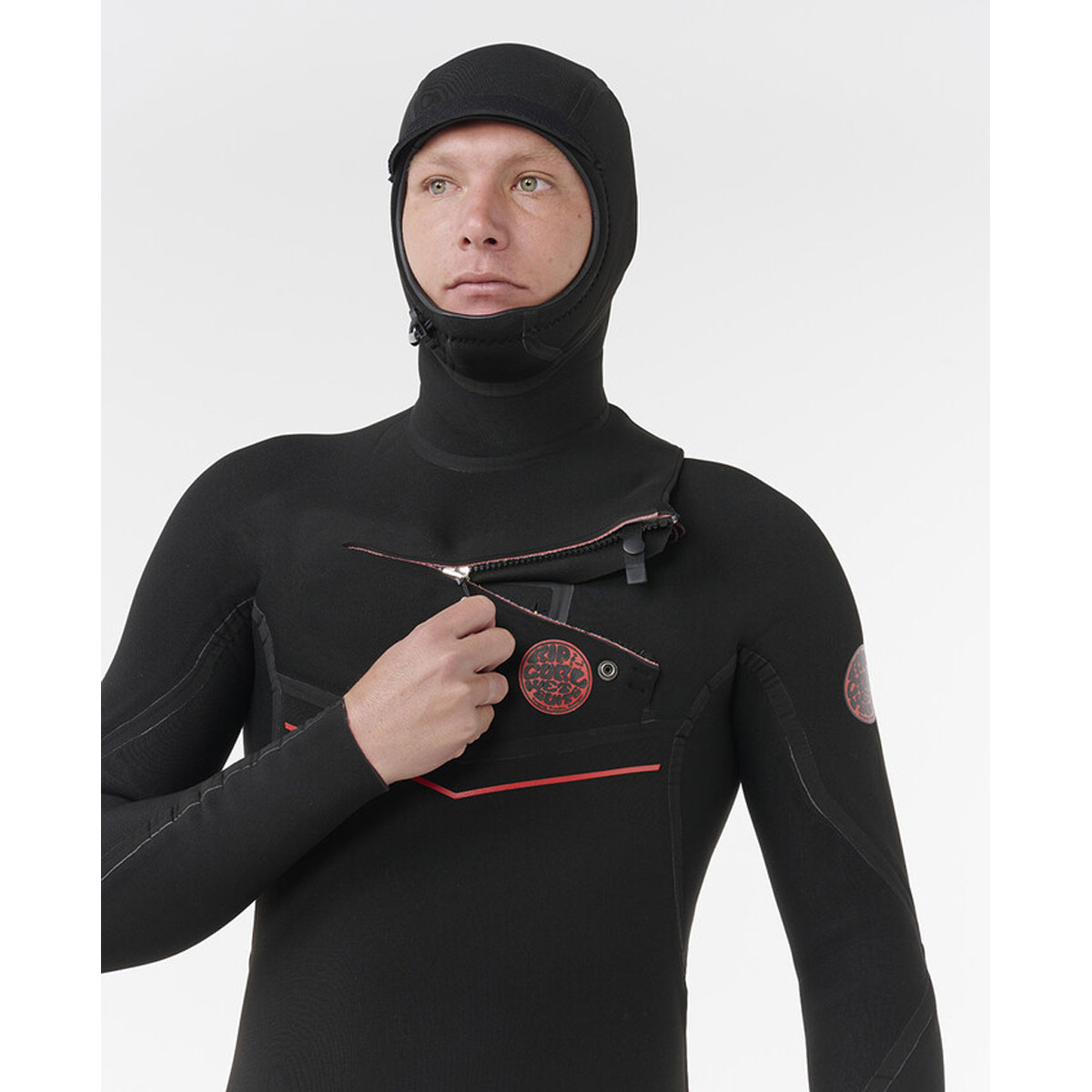 Rip Curl våtdräkt Flashbomb Fusion 5/4 E7 Hooded CZ - 5