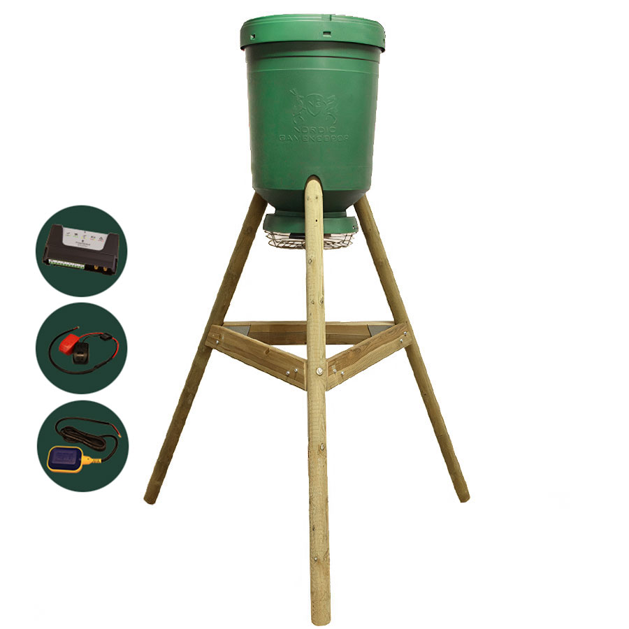 Nordic Gamekeeper 125 Liters Foderautomat – Benställning