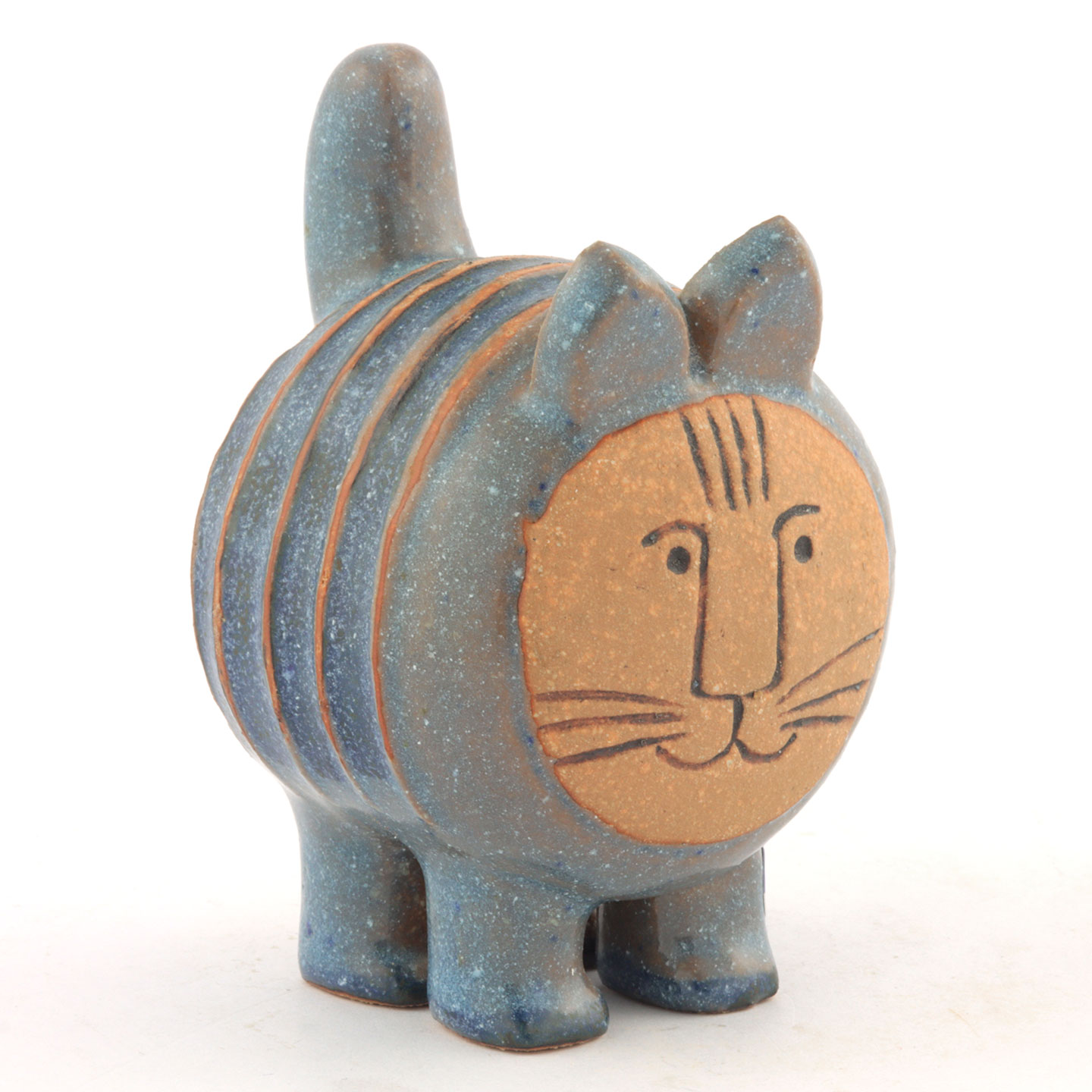 Lisa Larson (Menageri 1965) Modern Gray Cat 10 cm (2)