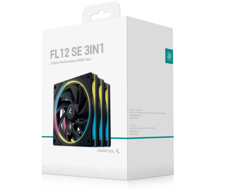 Deepcool FL12 SE 3in1 120mm Svart 3-pack - 4
