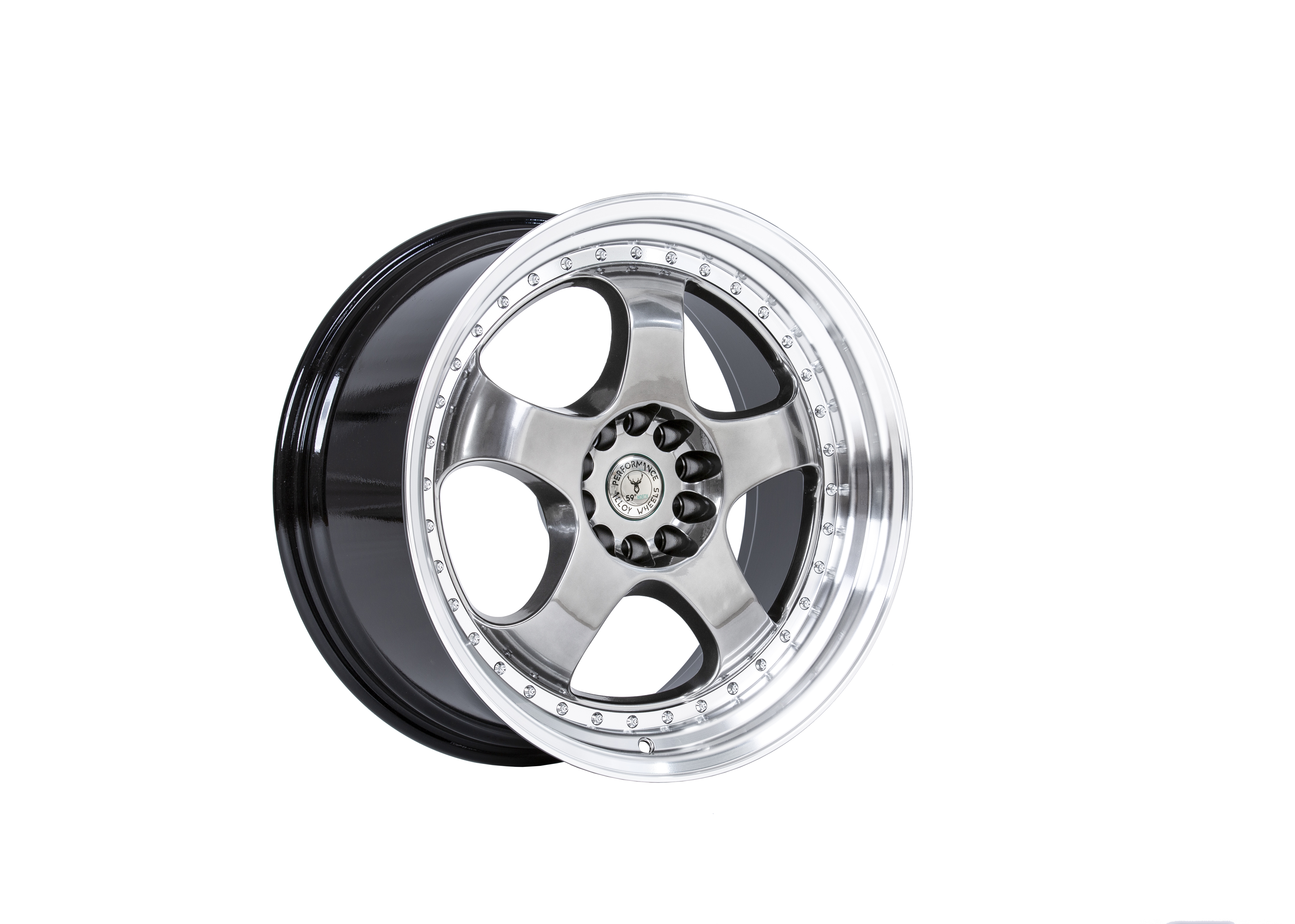 59°North Wheels D-002 9,5x19" ET33 5x108/112 Hyperblack/polished