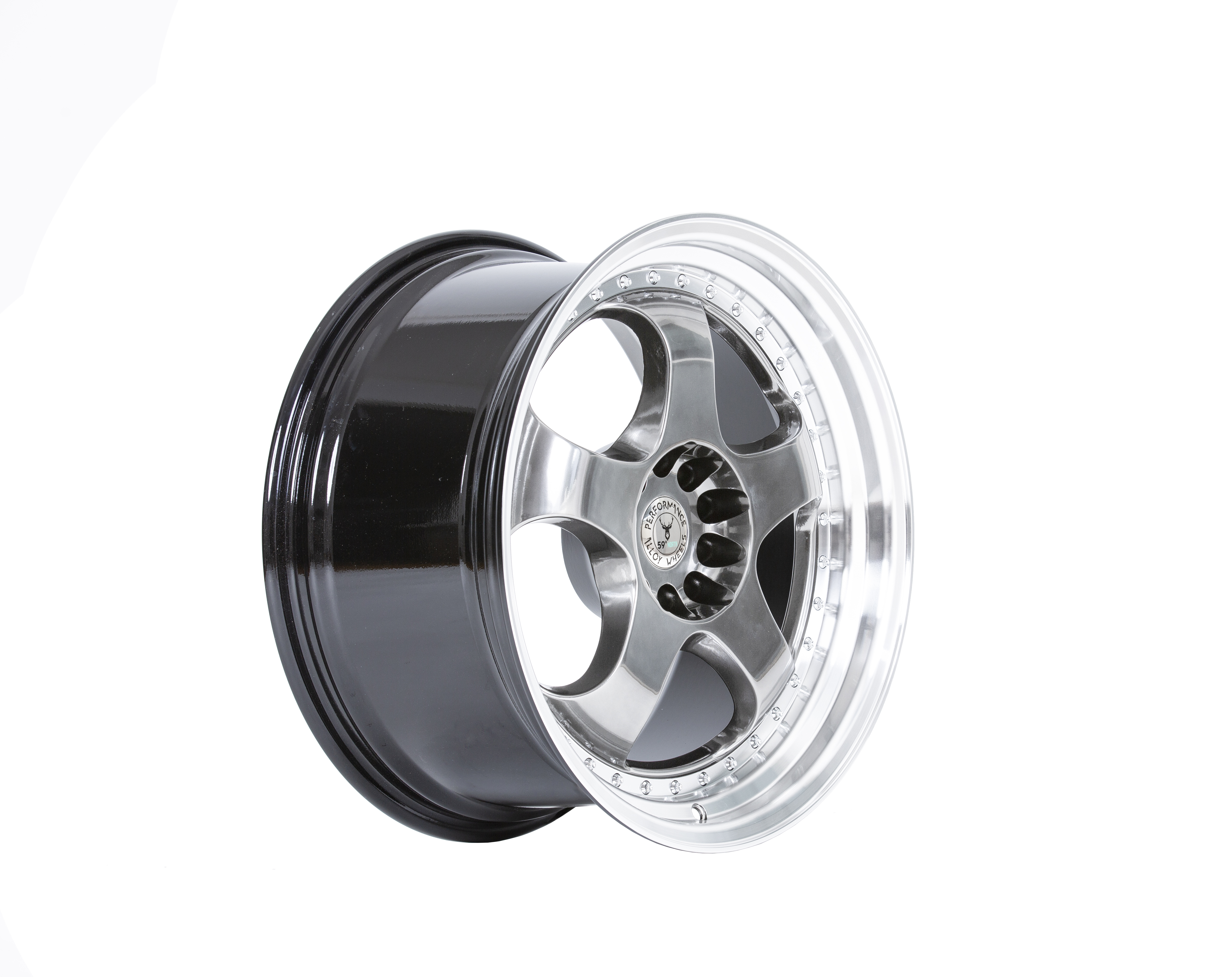 59°North Wheels D-002 9,5x19" ET33 5x108/112 Hyperblack/polished - 2