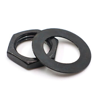 Nut & Washer 3/8" (Black)