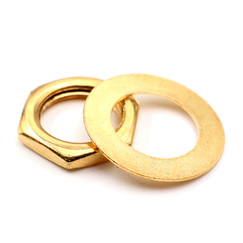 Nut & Washer 3/8" (Gold)