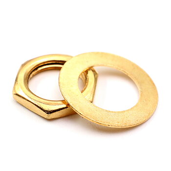 Nut & Washer 3/8" (Gold)