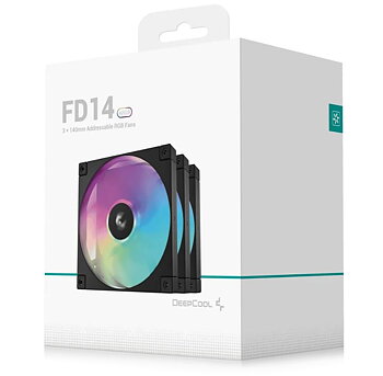 Deepcool FD14 A-RGB Svart 3-pack